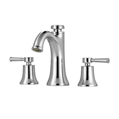 Grifo de lavabo de baño Sumerain de 3 orificios con modos de doble rociado, latón macizo, memoria de temperatura, acabado cromado