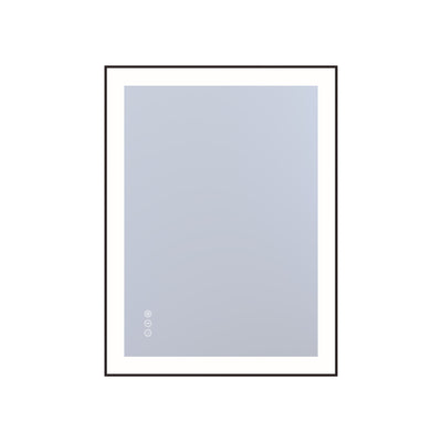 Espejo de baño LED Sumerain para pared, espejo de tocador iluminado anti-vaho de 24 x 32 pulgadas con iluminación frontal y trasera, atenuación sin escalones, 3 temperaturas de color, memoria, vidrio templado