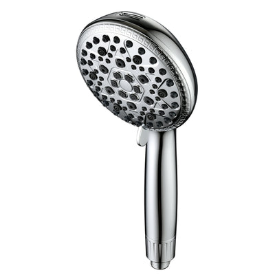 Cabezal de ducha con filtro SUMERAIN para agua dura - ducha con 9 modos de rociado con filtros, prevención de sarro FOF y cuidado de la piel con vitamina C, filtro de reemplazo de 3 meses (compatible con Arizona/Texas/California) cromo
