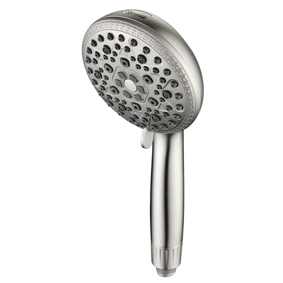 Cabezal de ducha SUMERAIN con filtros para agua dura - 9 modos de rociado, filtro de ducha con vitamina C y KDF, tecnología antisarro sin sal, cabezal de ducha de alta presión en níquel cepillado