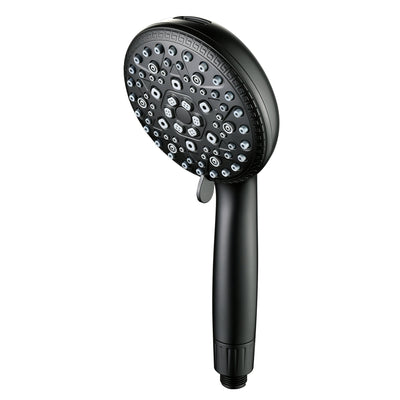 Cabezal de ducha con filtro para agua dura SUMERAIN con 9 modos de rociado, filtración KDF y cuidado de la piel con vitamina C, filtro de reemplazo de 3 meses para California/Texas/Illinois, negro mate