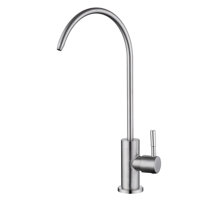Grifo para agua potable SUMERAIN para fregadero de cocina, grifo de filtro de agua sin plomo SUS304 para ósmosis inversa o sistema de filtración de agua, acabado níquel cepillado