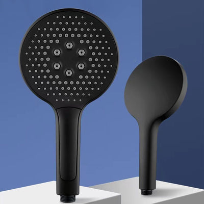 Sumerain Alcachofa de Ducha de Mano Ducha de Mano Grande de Alta presión Negra, Ahorro de Agua con 3 Tipos de Chorro (135 mm)