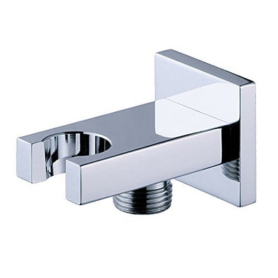 Codo de Suministro de Pared con Soporte para Ducha de Mano y Conexión de 1/2" Acabado Cromado Sumerain 3218015-C