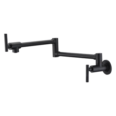 Grifos de bronce para llenado de ollas, montaje en pared, palancas oscilantes de doble articulación y cierre doble